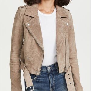 BLANKNYC Tan Suede Motorcycle Jacket